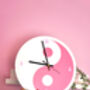 Yin Yang Circle Shaped Decorative Clock, thumbnail 6 of 7
