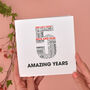 Personalised Name And Date Milestone Anniversary Card, thumbnail 6 of 6