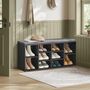 Ten Compartment Shoe Rack With Cushion Storage, thumbnail 4 of 11