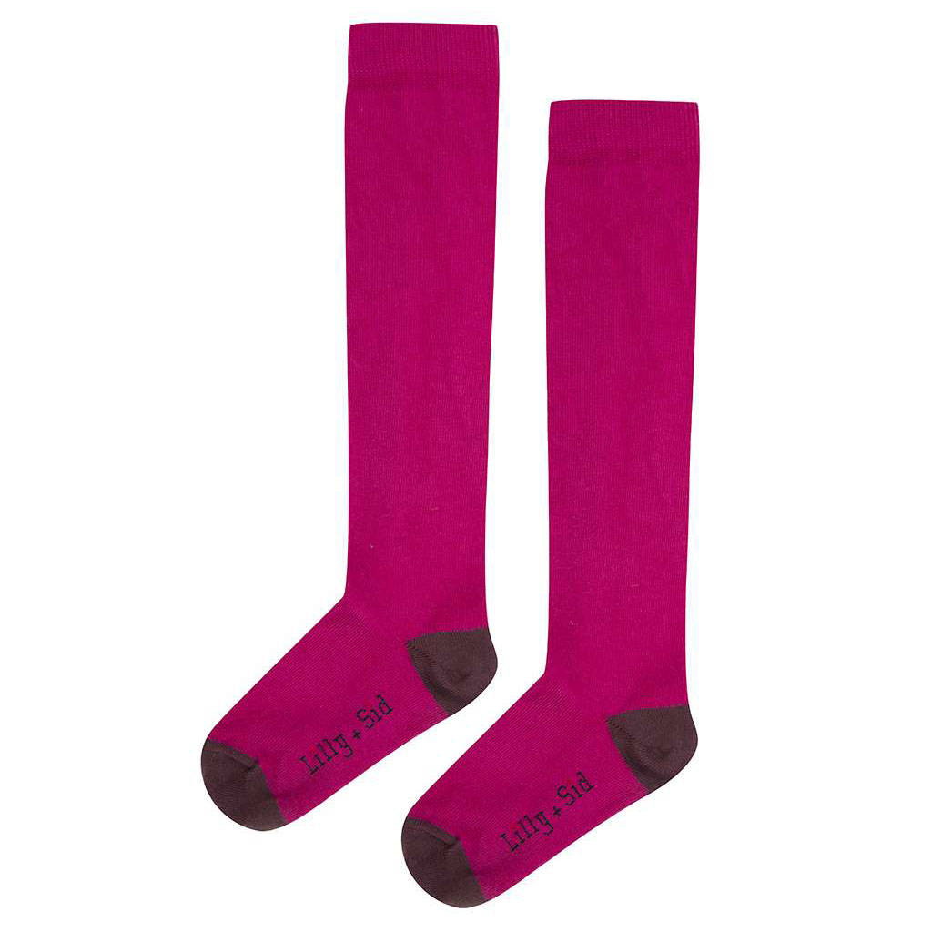 Fuchsia Pink Knee High Socks By Award Winning Lilly + Sid ...