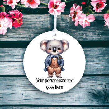 Personalised Koala In A Suit Decoration Gift, 2 of 2