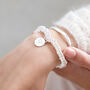 Personalised Engraved Silver Stretch Bracelet, thumbnail 1 of 8