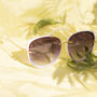 Front Lens Oversized Sunglasses In White, thumbnail 1 of 2