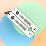 Personalised Scannable Spotify Code And Heart With Initials Keyring Set, thumbnail 1 of 5