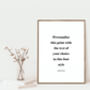 Personalised Custom Text Quote Song Art Print, thumbnail 2 of 8