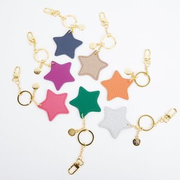 Personalised Star Keyring New Colours Added, 2 of 12
