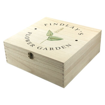 Personalised Flower Gardener's Accessories Box, 4 of 4