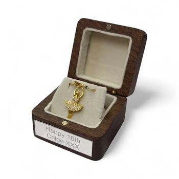 Personalised 18ct Gold Plated Ballerina Necklace, 5 of 12