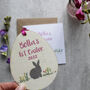 First Easter Rabbit Hanging Decoration And Card, thumbnail 4 of 7