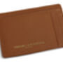 Tan Leather Card Holder With Rfid Protection, thumbnail 2 of 5