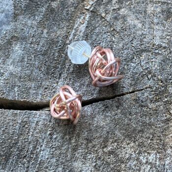 Wire Ball Ear Studs, 2 of 6