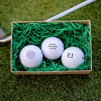 Six Personalised Golf Balls With Any Name Or Initials, 2 of 5