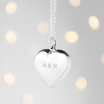 Personalised Sterling Silver Heart Necklace, 6 of 10