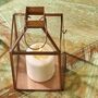 Copper Finish Glass Candle Holder Table, thumbnail 2 of 3