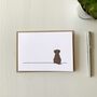 Sitting Dog Cards, Pack Of Four, thumbnail 5 of 5