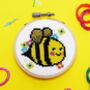 Bella Bee Mini Cross Stitch Kit, thumbnail 1 of 3