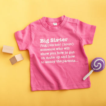 Big Sister Definition T Shirt, 3 of 8
