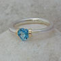 I Love You Heart Shaped Gemstone Ring, thumbnail 4 of 7