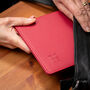 Disabled Blue Badge Parking Permit Wallet Made From Recycled Bottles In Raspberry, thumbnail 5 of 11