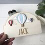 Personalised Hot Air Balloon Door Plaque, thumbnail 3 of 3