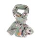 Khaki Spring Flowers Print Scarf, thumbnail 2 of 6