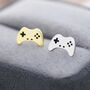 Game Console Stud Earrings In Sterling Silver, thumbnail 2 of 12