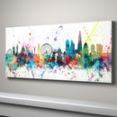 london skyline cityscape paint splashes print by artpause ...