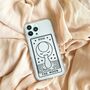 Personalised Tarot Card Clear Phone Case, thumbnail 7 of 9