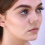 Sterling Silver Flower Hoop Nose And Ear Tragus Ring, thumbnail 2 of 3