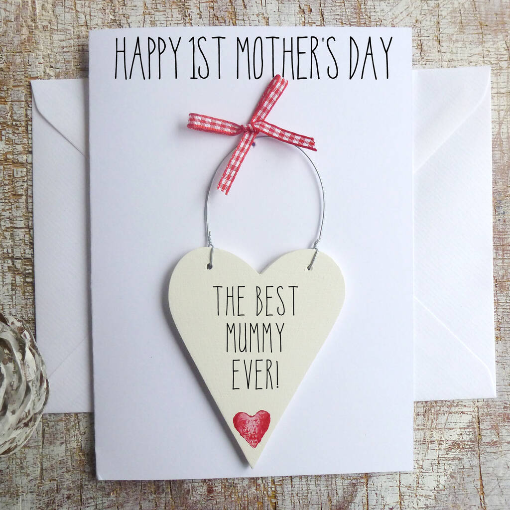 First Mothers Day Personalised Card By Country Heart ...