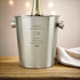 Personalised Free Text Stainless Steel Ice Bucket, thumbnail 2 of 4