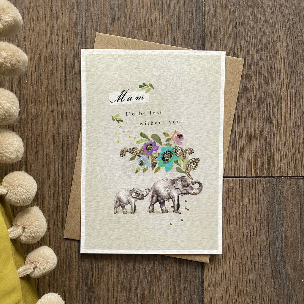 Mum Lost Without You Card, 1 of 2