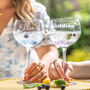 Personalised Name Terrazzo Style Gin Glass, thumbnail 1 of 7