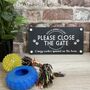 Please Close The Gate Pet Garden Sign, thumbnail 1 of 7