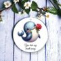 Personalised Cute Rose Animal Whale Decoration, thumbnail 1 of 2