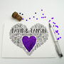 Personalised 15th Wedding Anniverary Love Sparkle Card, thumbnail 6 of 6