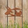 Cow Pig And Chicken Decor Farmers Gift Rusty Metal Art, thumbnail 8 of 11