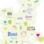 Personalised Buckinghamshire Map: Add Favourite Places, thumbnail 2 of 3