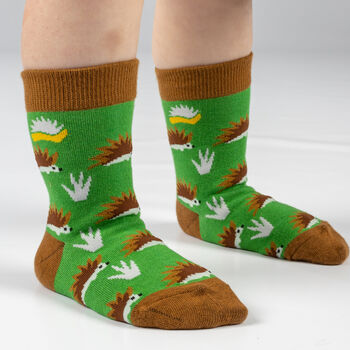 Kids Bamboo Socks | Hedgehog Socks | Sustainable Socks, 3 of 3