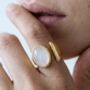 Enso Moonstone Wraparound Ring, thumbnail 2 of 7