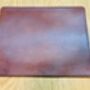 Personalised Stamped Leather Mouse Mat, Spanish Brown, thumbnail 10 of 12