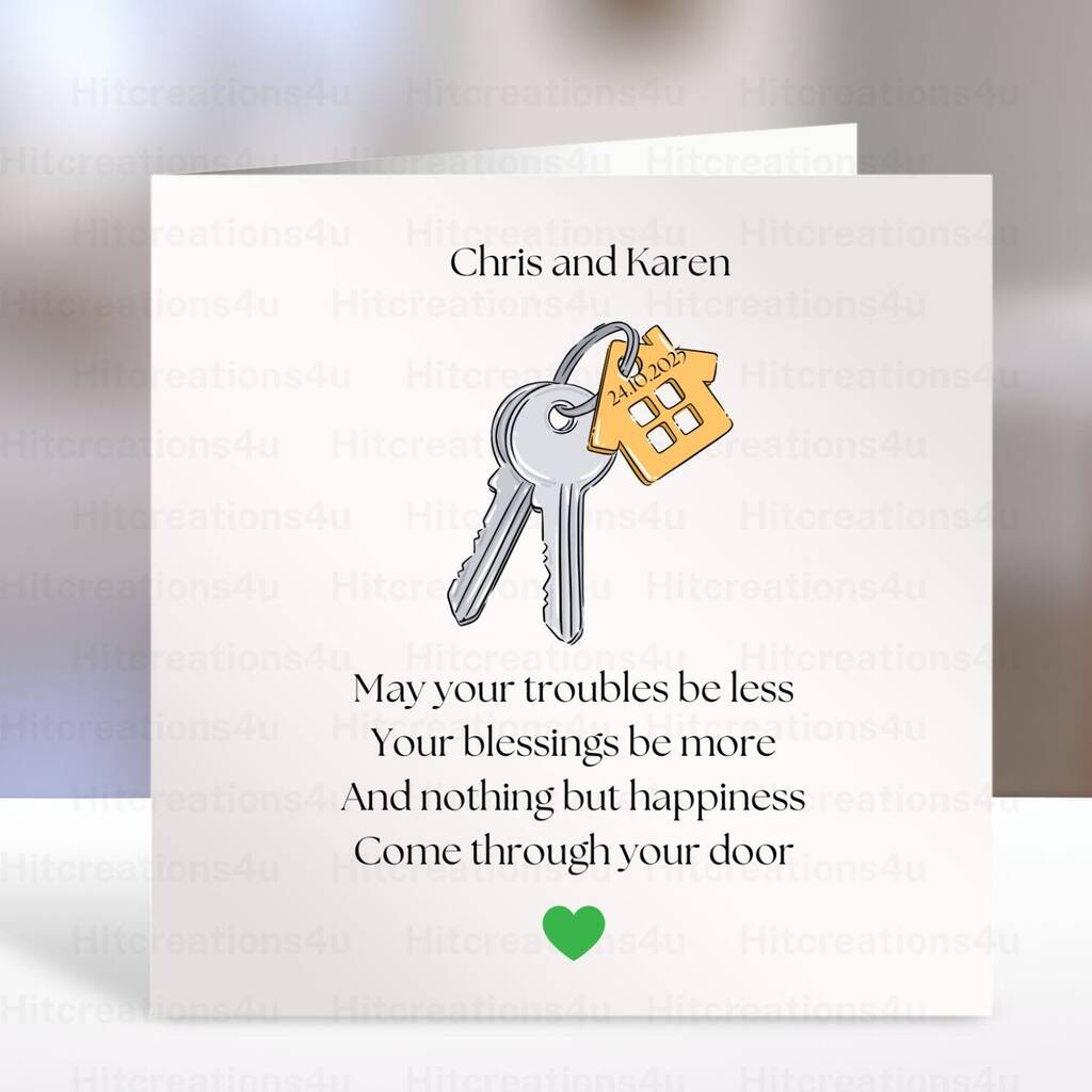 New Home Card With Irish Blessing, 1 of 3