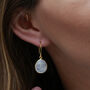 18ct Gold Vermeil Gemstone Hook Earrings, thumbnail 1 of 11