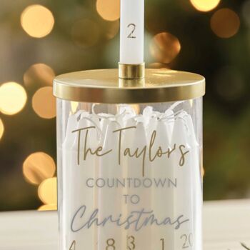 Personalised Family Christmas Candle Advent Calendar, 2 of 4