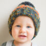 Kids Corkscrew Knitted Bobble Hat, thumbnail 3 of 4