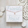 Rose Gold Heart Necklace, True Friends Never Apart, thumbnail 1 of 3