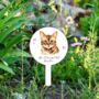 Personalised Cat Love Heart Memorial Grave Marker, thumbnail 9 of 12