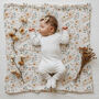Luxury Vintage Floral Organic Bamboo Muslin Swaddle, thumbnail 2 of 2