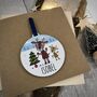 Personalised Reindeer Bauble Christmas Card, thumbnail 3 of 3