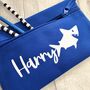 Personalised Child's Name Shark School Pencil Case, thumbnail 2 of 3